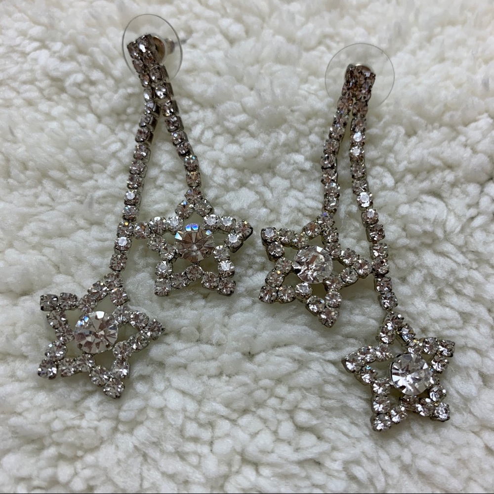 Sparkly Silver Earrings